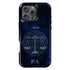 Personalized Blue Zodiac Horoscope Sign iPhone Case
